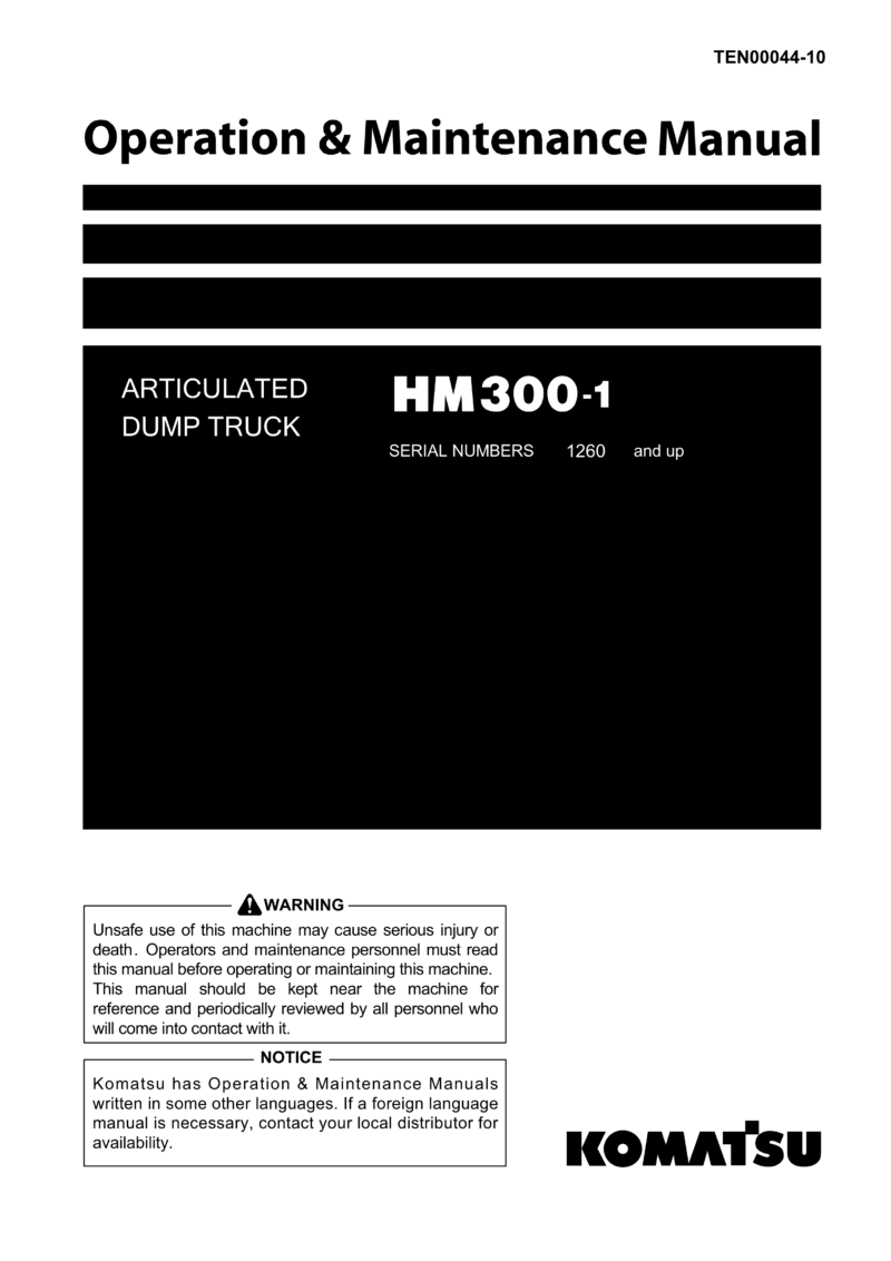 ARTICULATED DUMP TRUCKS KOMATSU HM300-1 Operation and Maintenance Manual - Image 2