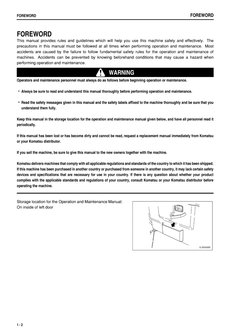 ARTICULATED DUMP TRUCKS KOMATSU HM300-1 Operation and Maintenance Manual - Image 4