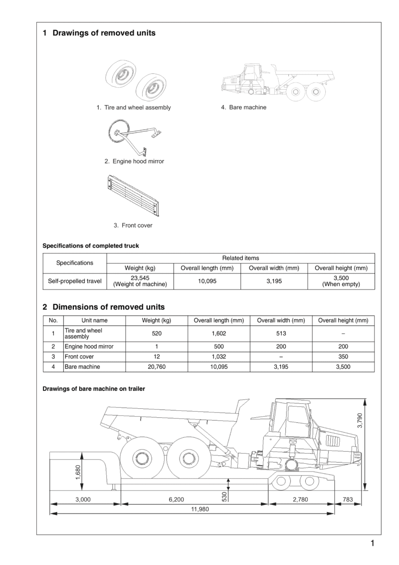 KOMATSU HM300-1 Articulated Dump Truck Field Assembly Manual | Technical Guide - Image 4